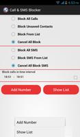 Call & SMS Blocker captura de pantalla 2