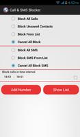 برنامه‌نما Call & SMS Blocker عکس از صفحه