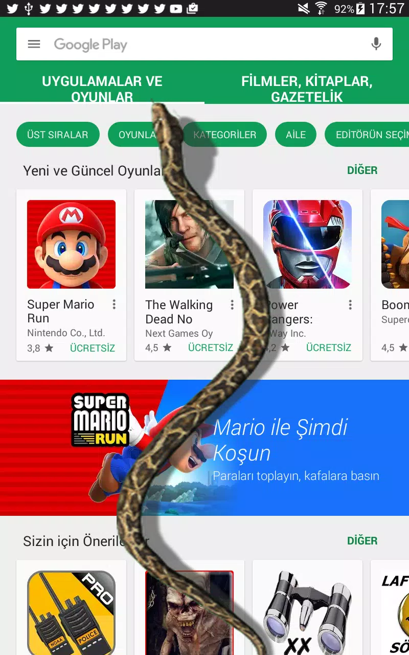 Download do APK de Serpente na Tela - Piada Aguda para Android