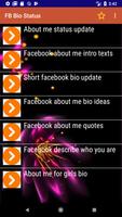 Bio Status for Facebook Affiche
