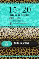 Poster Cheetah & Lace Theme Go Locker