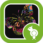 آیکون‌ Go Locker Colorful Butterfly