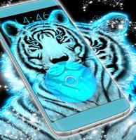 Neon Tiger Locker Theme syot layar 3