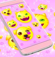 Animals Emoji 2017 Lock Screen 截圖 2