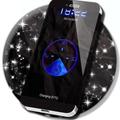 Black Abstract Glowing Locker Theme