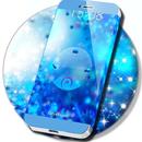 Blue Glitter Locker Theme APK