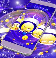 Emoji Galaxy Locker Theme plakat