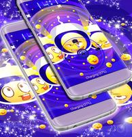 Emoji Galaxy Locker Theme 스크린샷 1