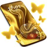 Lock Screen Gold - Zipper And Themes icône