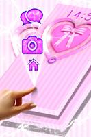 Girly Pink Heart Locker Theme پوسٹر