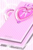 Girly Pink Heart Locker Theme capture d'écran 1