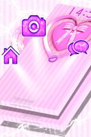 Girly Pink Heart Locker Theme capture d'écran 2