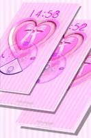 Girly Pink Heart Locker Theme capture d'écran 3