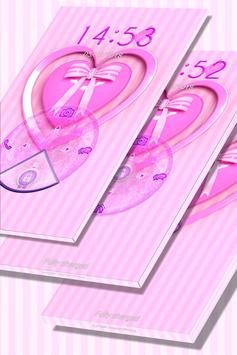 Girly Pink Heart Locker Theme screenshot 3