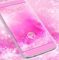 Pink Glitter Theme for Locker poster