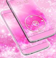 Pink Glitter Theme for Locker screenshot 1