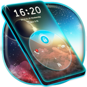 Neon Blue HD Locker theme icon