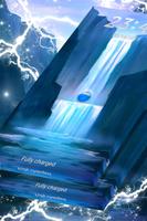 Light Water Falling Locker Theme скриншот 1