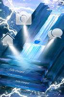 Light Water Falling Locker Theme скриншот 2
