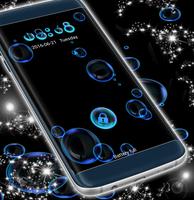 Water Bubbles Locker Theme Cartaz