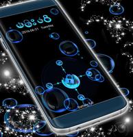 Water Bubbles Locker Theme imagem de tela 2