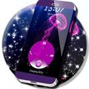 粉红色的霓虹灯水母储物柜主题 APK