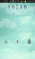 Raindrops go locker theme Affiche