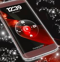 Lock Screen Red Theme capture d'écran 3