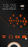 Sense Orange Go Locker theme الملصق