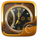 Business Gold GO Clock Theme APK