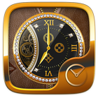 Business Gold GO Clock Theme icône