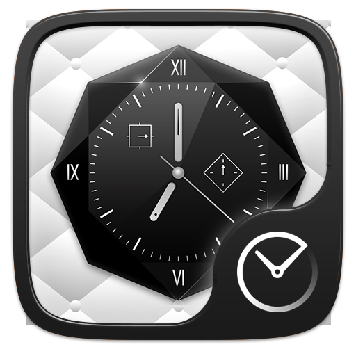 Black and White Go Clock Theme
