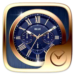 Blue GO Clock Theme APK download