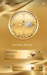 Gold Go Clock Theme APK download
