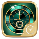 GoldenGreen GO Clock Theme أيقونة