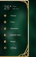 GoldenGreen GO Clock Theme تصوير الشاشة 1