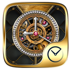 Luxurious GO Clock Themes ikon
