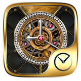 Luxurious GO Clock Themes icon