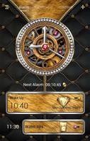 Luxurious GO Clock Themes Affiche