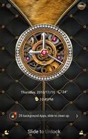 Luxurious GO Clock Themes syot layar 2