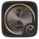 Luxurious Gold GO Clock Theme APK