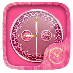 PinkCheetah GO Clock Theme APK Herunterladen