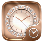RoseGold GO Clock Theme ícone