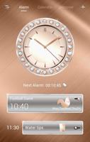 RoseGold GO Clock Theme Cartaz