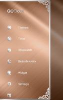 RoseGold GO Clock Theme imagem de tela 1
