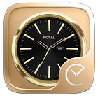 Royal GO Clock Theme icône