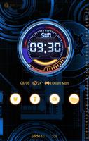 2 Schermata Technology Go Clock Theme