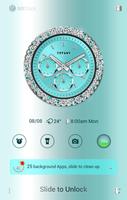 Tiffany GO Clock Theme captura de pantalla 2
