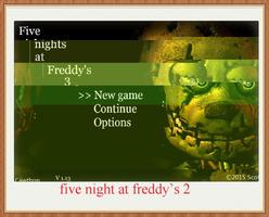 Guide for FNAF Freddys poster