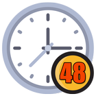 48 Hour Clock - Time Management, Reminder icon